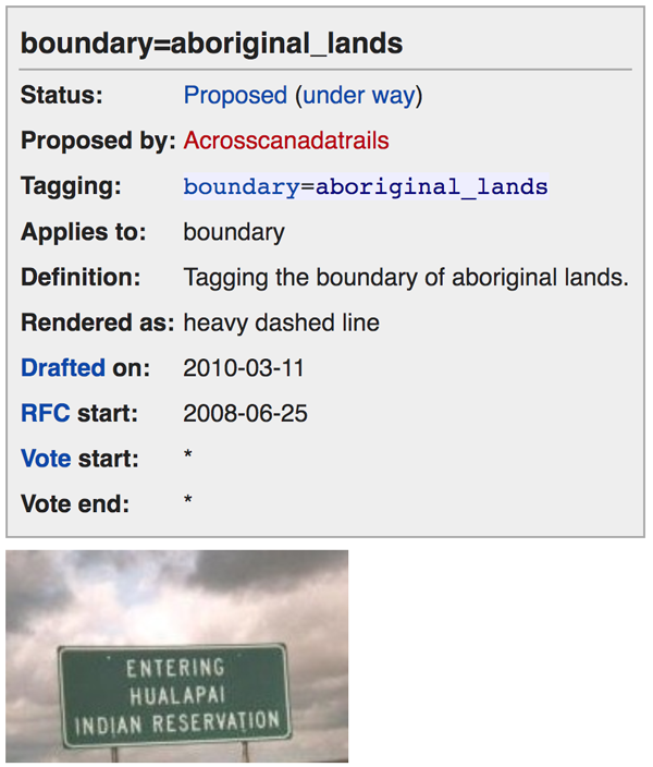 Figure 4. boundary=aboriginal_lands proposal by Acrosscanadatrails.