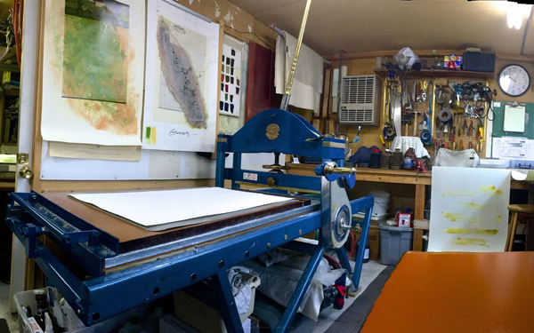 Steven R Holloway's studio.