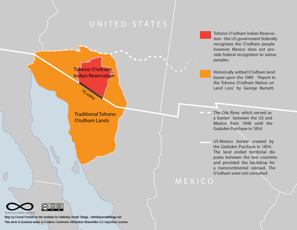 Tohono O'odham Nation. Map by Forest Purnell, CC-BY-SA 3.0.