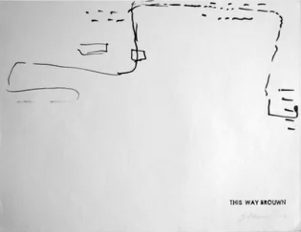 Figure 5. Stanley Brouwn. This Way Brouwn.