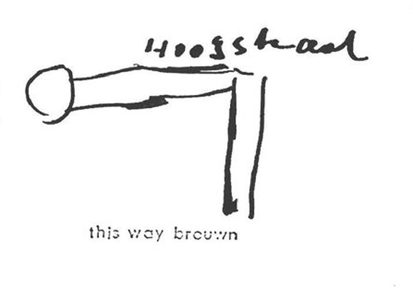 Figure 6. Stanley Brouwn. 1969. This Way Brouwn.