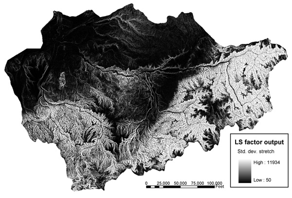 Figure 3. Sample analysis results map (Hickey et al. 2005).