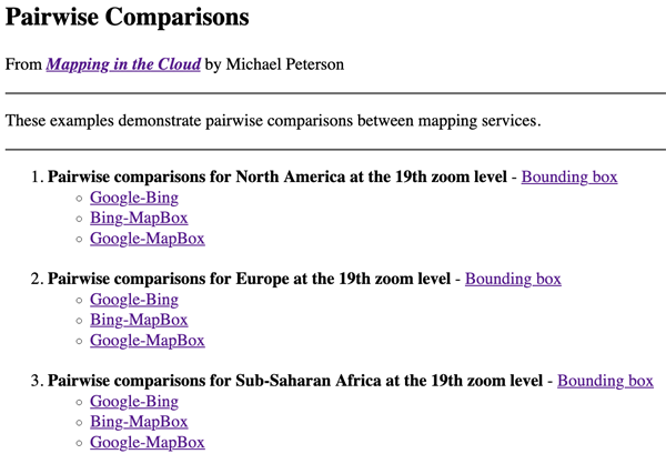 Figure 2. Website for pairwise comparisons at maps.unomaha.community/cloud/code/code10/Pairwise.