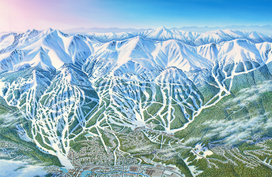 Paint It As You Ski It An Interview With Ski Resort Map Artist James   11573