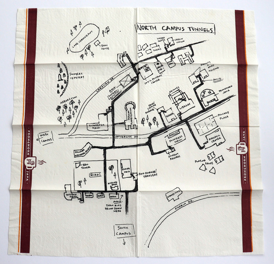 Figure 2. Napkin map in J. J. Abrams and Doug Dorst’s S. (2013).