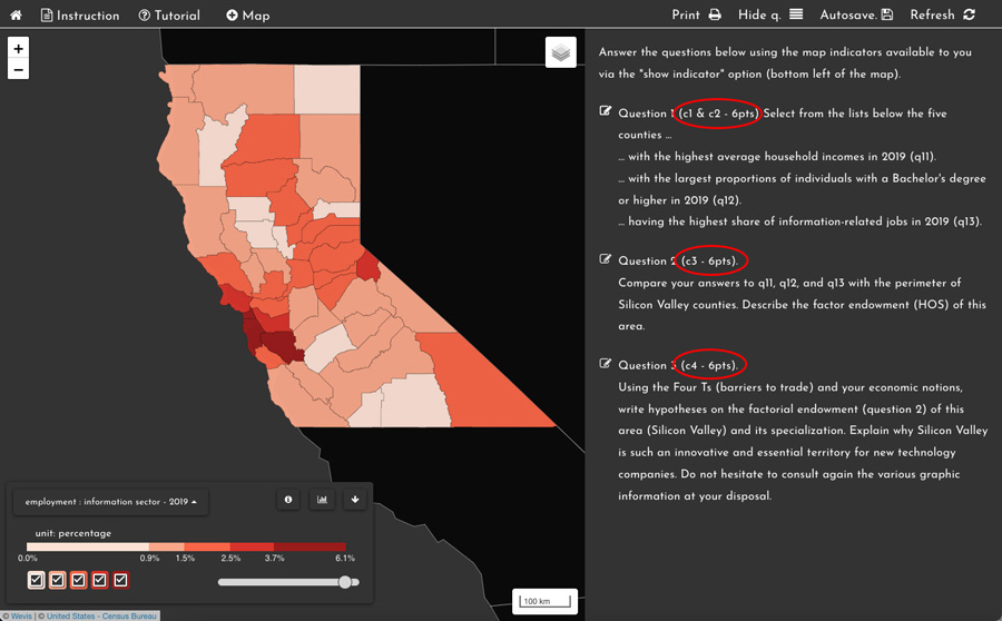 Figure 4. Silicon Valley web map.