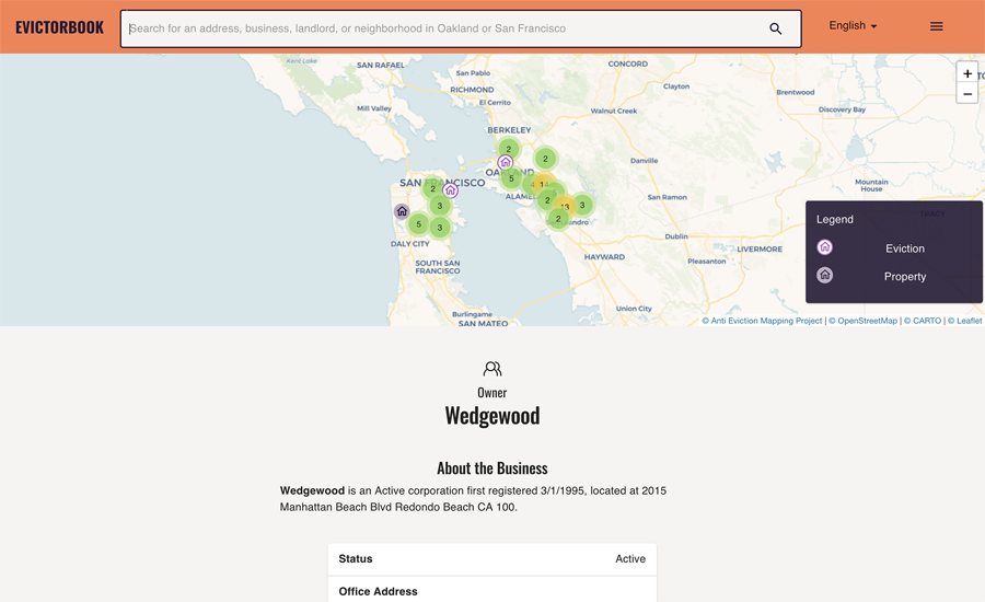 Figure 3. Anti-Eviction Mapping Project’s “Evictorbook”