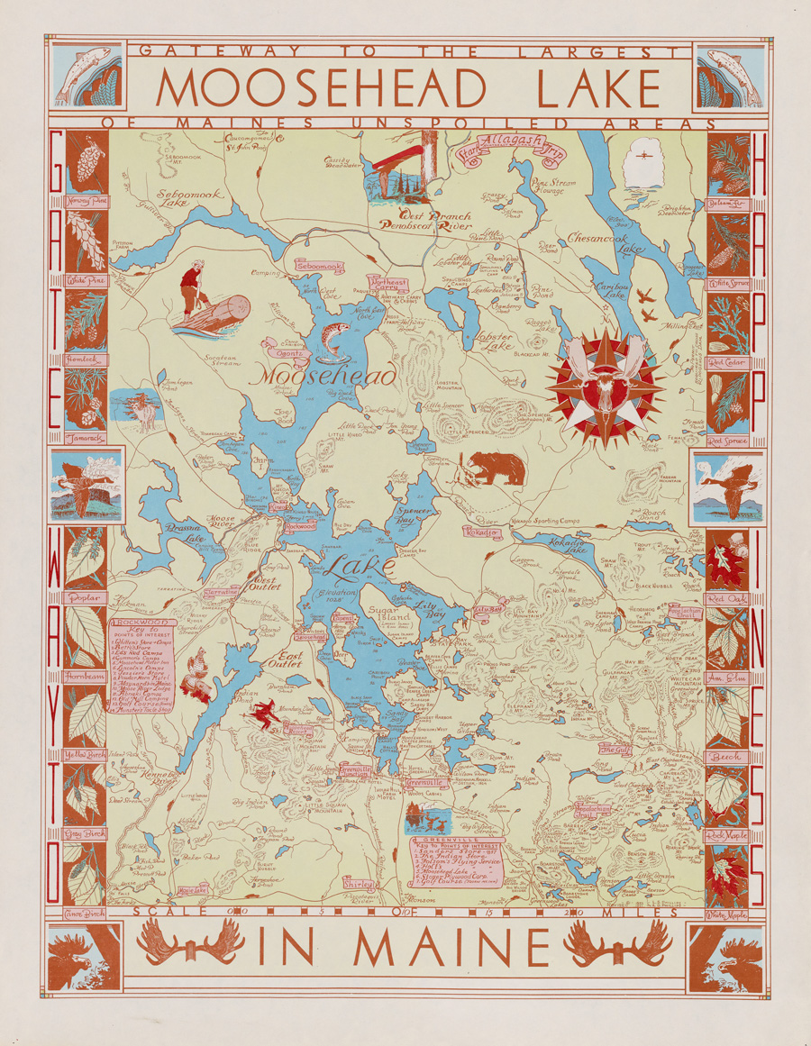 Figure 4. Moosehead Lake. Luther Phillips, 1953. Courtesy of the Penobscot Marine Museum.