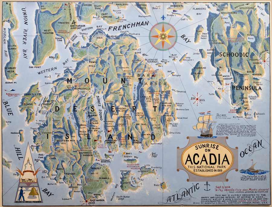 Figure 9. Sunrise on Acadia. Augustus Phillips, 1965. Courtesy of Northeast Harbor Library; photo by John Meader.