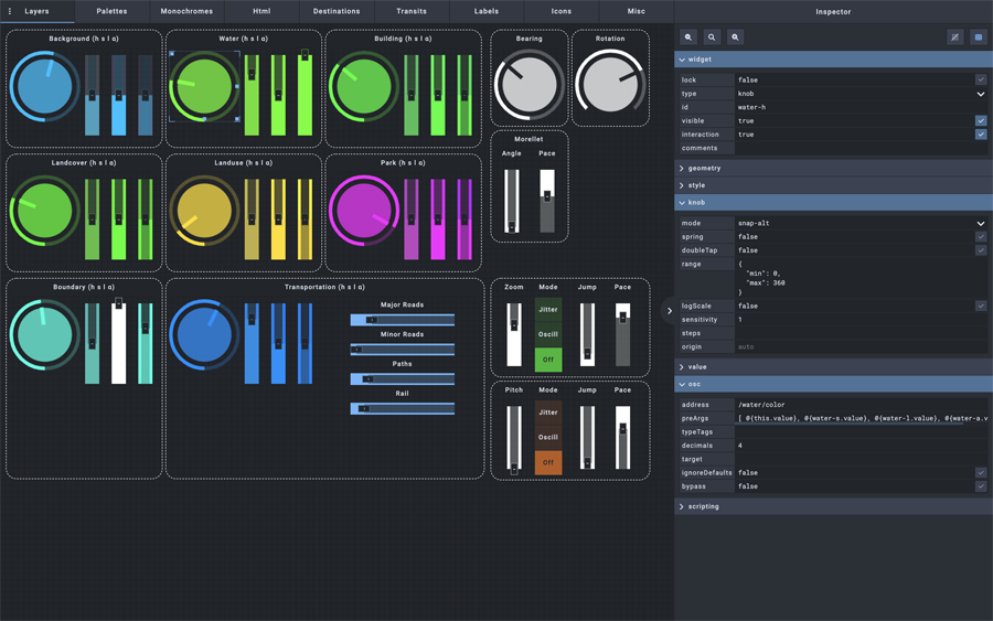 The primary Carto-OSC panel with editor exposed. Screenshot by the author.