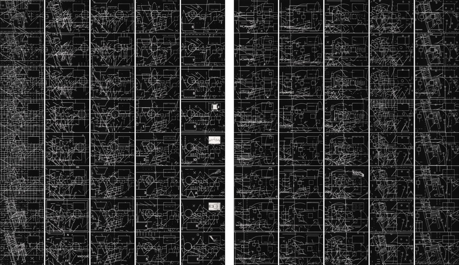 Sequences from Film-Wipe-Film (1983). © Paul Glabicki. Images courtesy iotaCenter and the filmmaker.
