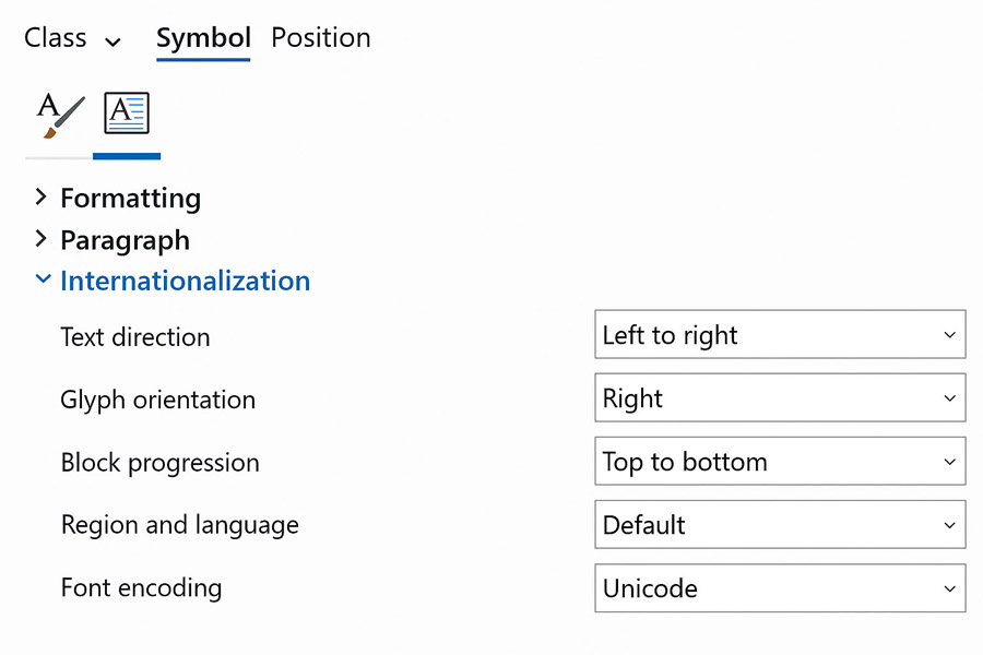Figure 4. Internationalization options with ArcGIS Pro. 