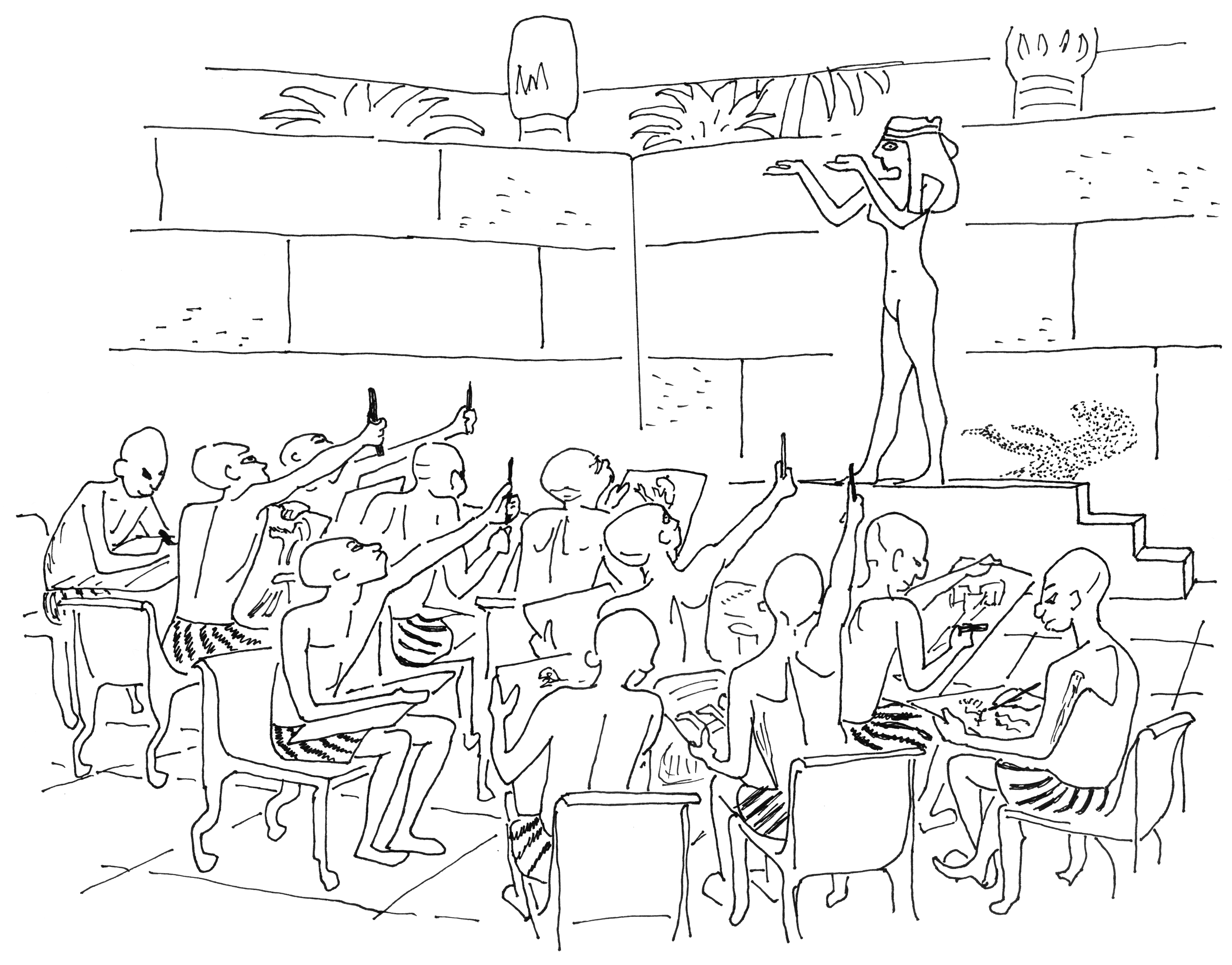 Figure 3: After Alain’s Egyptian Life Class cartoon