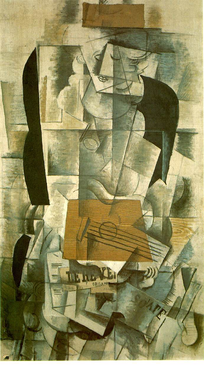 Figure 5: Braque’s Woman with a guitar (1913)