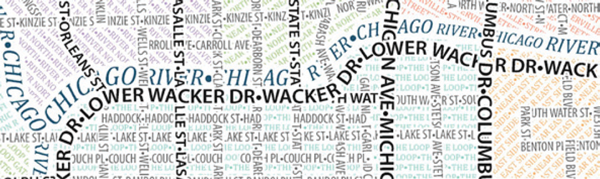 Figure 5. Detail: the Chicago River and Wacker Drive are
difficult to distinguish (area shown: approximately 6