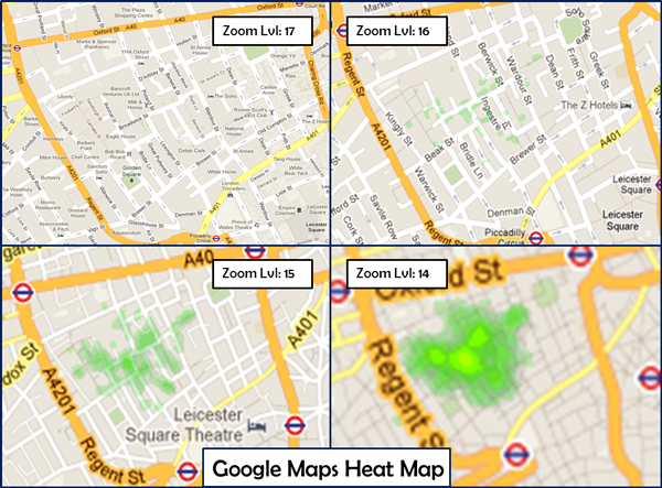 Figure 2. “Dr. John Snow’s Ghost Map—Deaths,” Fusion Table ID:
418541 (Dobson 2012).