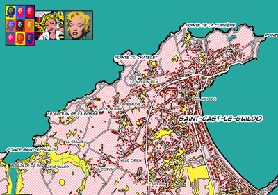 Figure 3: Three examples of Pop Art maps, from
Christophe et al. (2012) (IGN Data: BDTOPO®).
