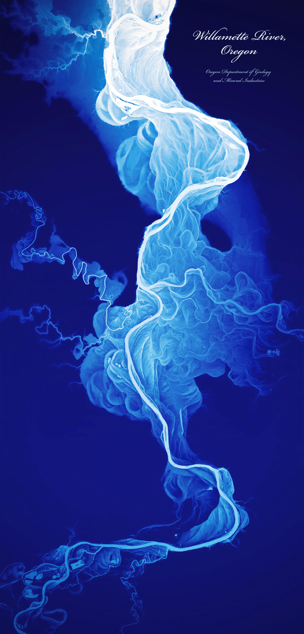 Figure 1: Willamette River, Oregon,
by Daniel E. Coe (2012).