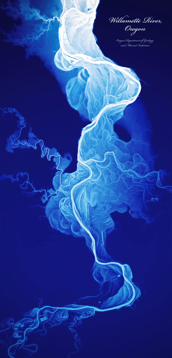 Figure 1: Willamette River, Oregon,
by Daniel E. Coe (2012).