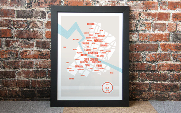 Figure 2—Austin Neighborhoods
Map., These Are Things Design
and Illustration Studio. Source:
http://shop.thesearethings.com/
products/austin-neighborhoodsmap.
Accessed June 25, 2013.
68