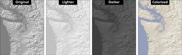 Figure 11. Possible Adobe Photoshop adjustments to Gray Earth.