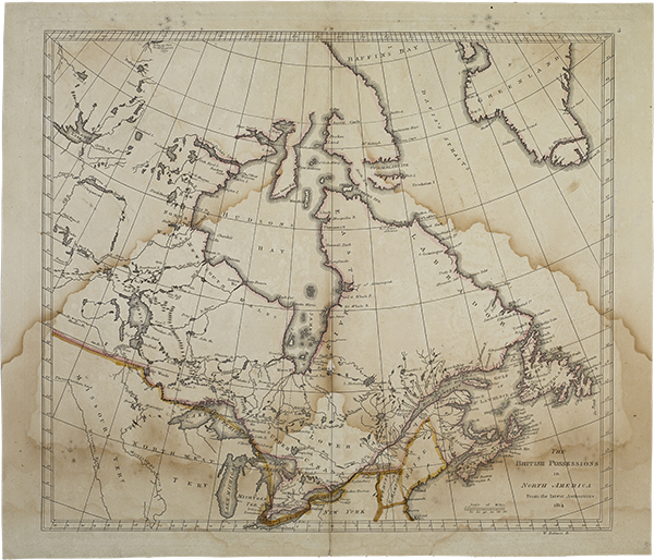 Figure 3: Carey's British Possessions in North America from the Latest Authorities, 1814.