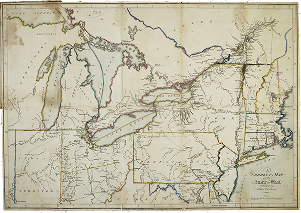 Figure 7: A Correct Map of the Seat of War, drawn by Samuel Lewis, 1812.