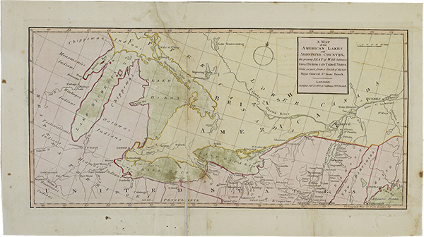 Figure 8: Luffman’s A Map of the American Lakes and Adjoining Country, 1813.