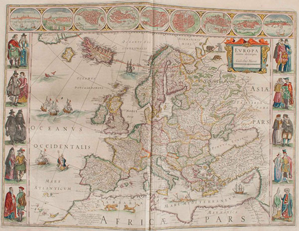 Figure 4. Blaeu, Willem Janszoon. 1648. Europa. In Toonneel des Aerdriicx, ofte Nievwe Atlas, vol. 1. Amsterdam: Joan and Willem Blaeu.
