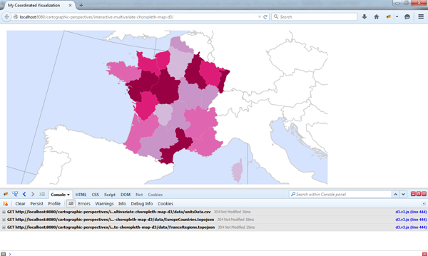Figure 7. Styling the choropleth map.