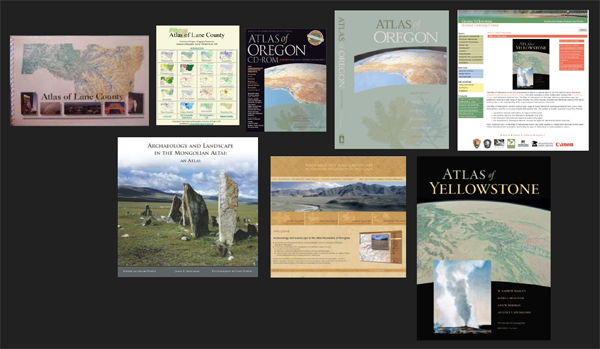 Figure 1. Past atlas products of the InfoGraphics Lab.