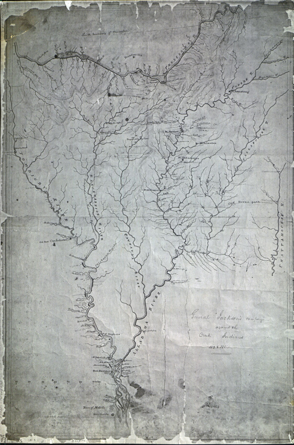 Figure 7. The War Department’s General Jackson's campaign against the Creek Indians, 1813 & 1814.
