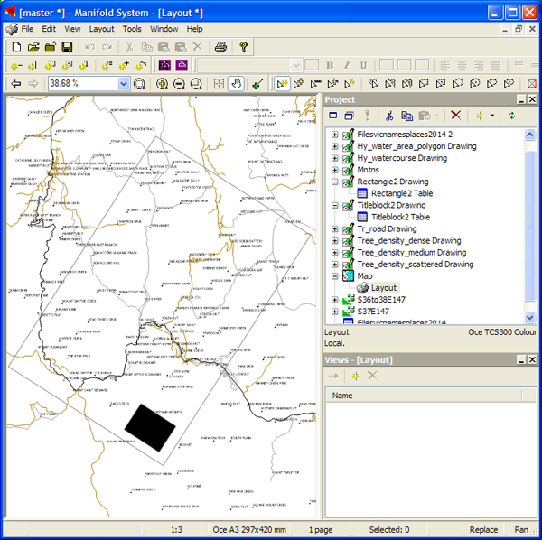 Figure 2. The black rectangle indicates the location of the title block.