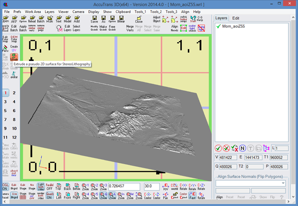 Figure 8. To avoid a wafer-thin model, extrude your surface.