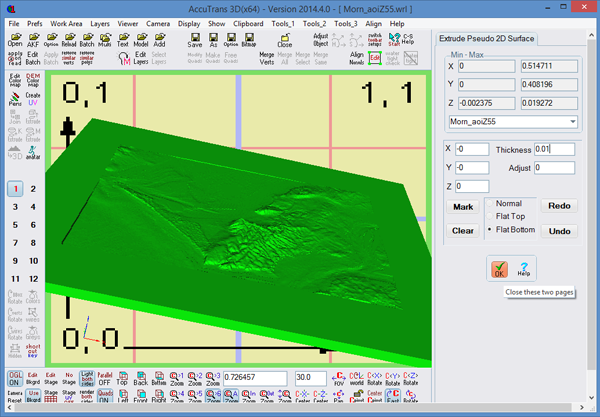 Figure 9. Applying a thickness of 0.01 meters incurs cost but gives the model strength.