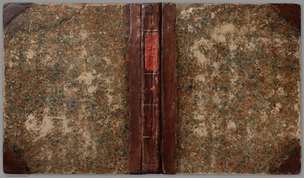 The covers of the atlas. Even the title label on the spine is raised and embossed, saying &ldquo;Atlas of The United States.&rdquo;