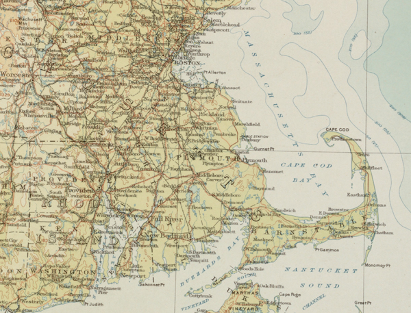 Figure 5. Excerpt from Boston sheet (1912) of the “International Map of the World.”