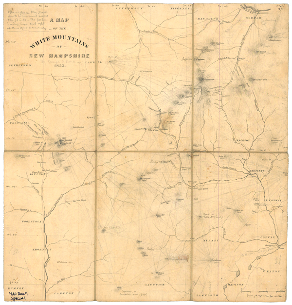 Figure 8. Map of the White Mountains, New Hampshire.