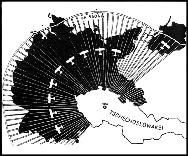 Figure 1. German magazine map by Rupert von Schumacher. 1934.