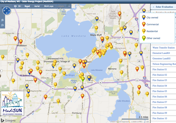 Figure 5. Figure 5. In the MadiSUN map, hue (qualitative) is used to illustrate differences in the ownership of solar installation projects.