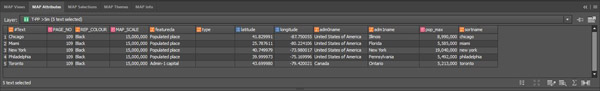 Figure  5. Custom attributes added to text features. These fields are automatically populated when the text is generated using LabelPro.