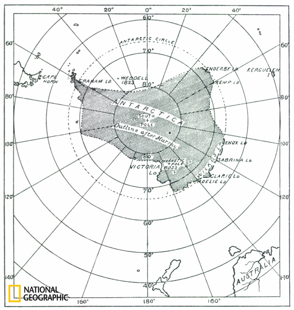 Figure 1. “The Antarctic Continent,” December 1894.
