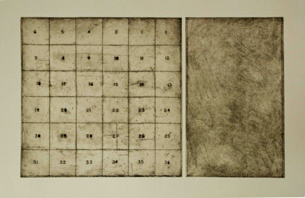 Mapping the World, Intaglio 25 by 38 in. on Sakamoto Aiko, 2009.